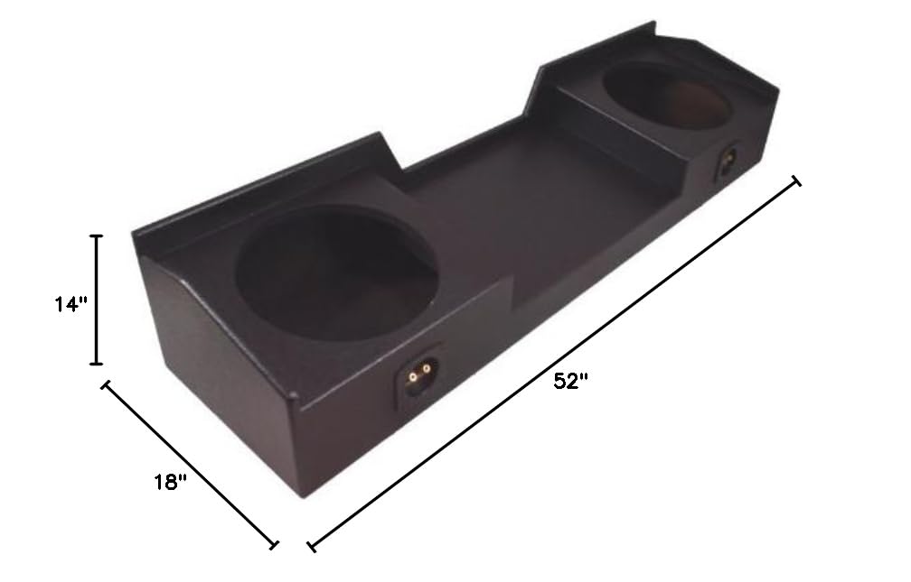 Dual 12" Loaded Sub Box Enclosure with Amplifier R98903