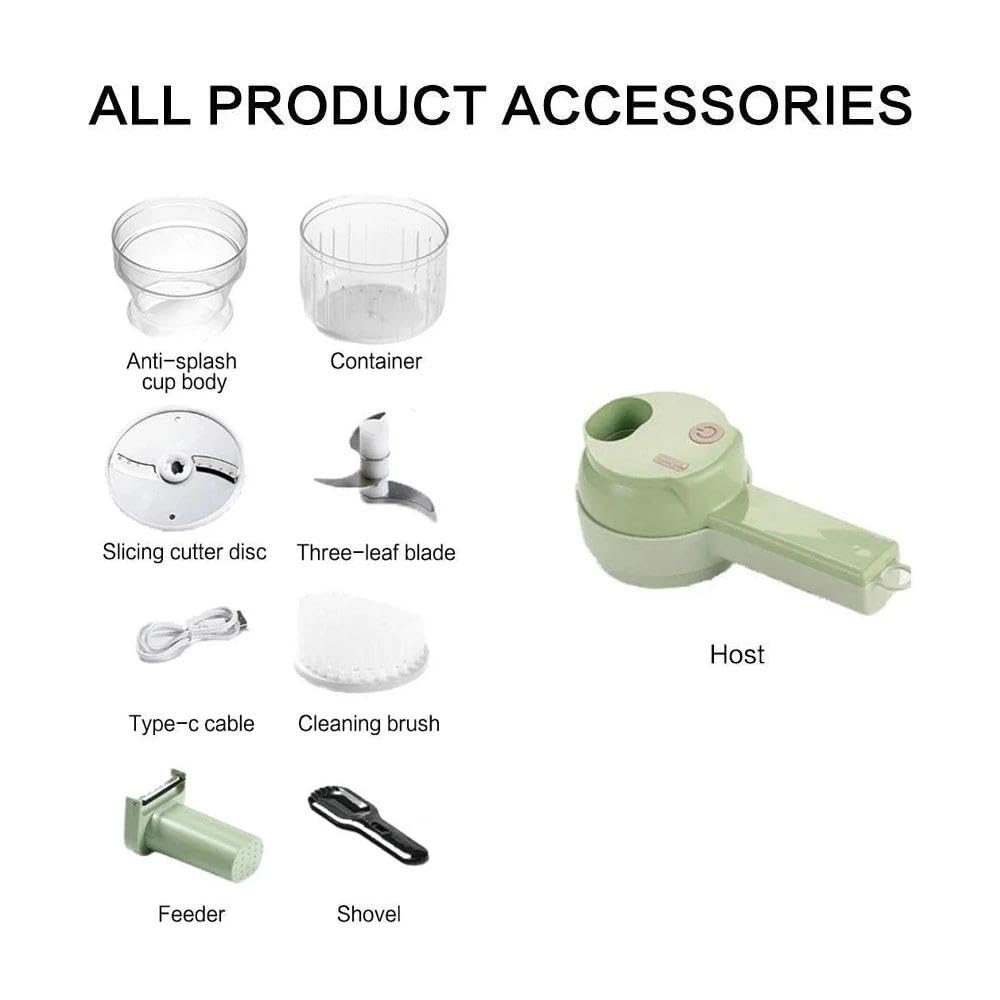 4 In 1 Portable Electric Vegetable Chopper H23277