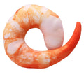 Shrimp Shape Squeaky Plush Dog Toy C619476