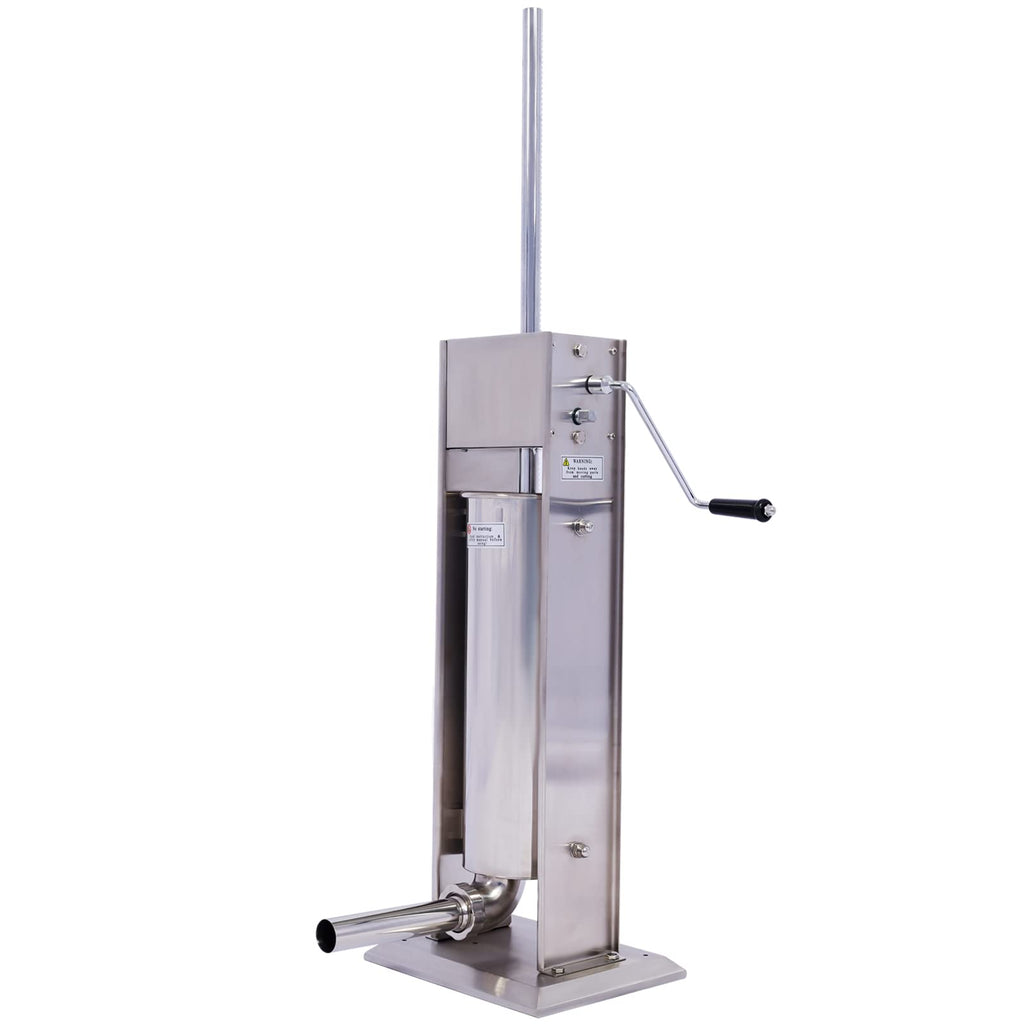 Manual Stainless Steel 15LB Sausage Stuffer with 4 Stuffing Tubes N9804