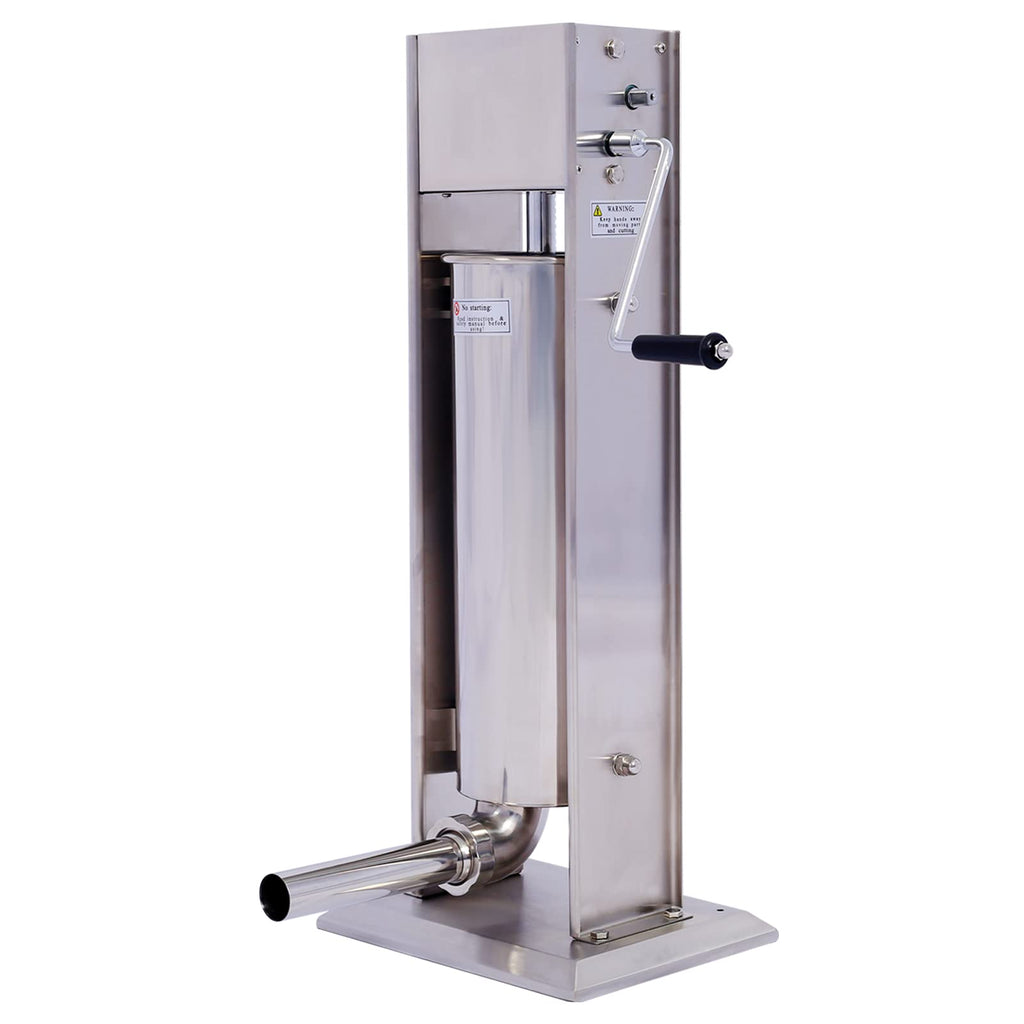 Manual Stainless Steel 15LB Sausage Stuffer with 4 Stuffing Tubes N9804