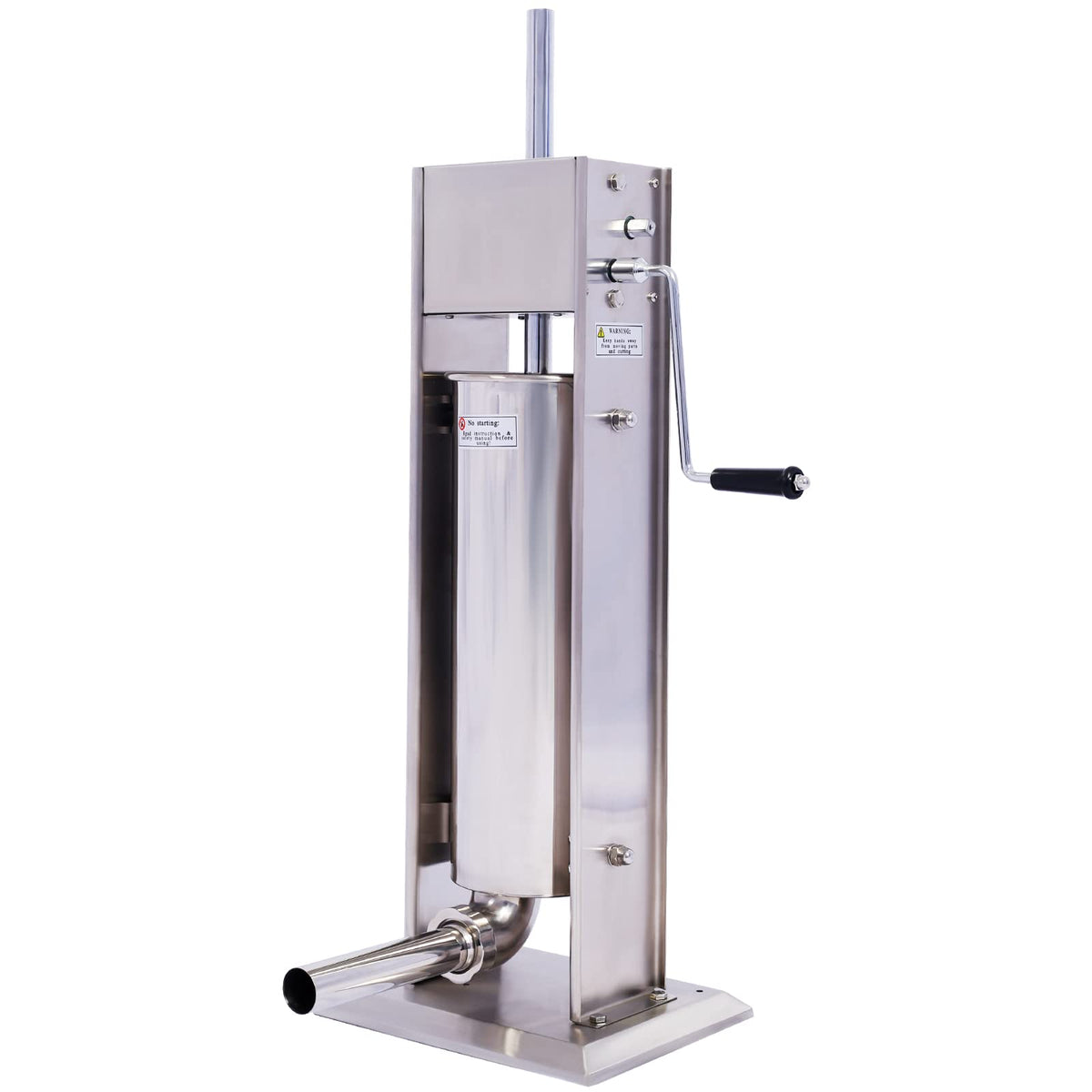 Manual Stainless Steel 15LB Sausage Stuffer with 4 Stuffing Tubes N9804
