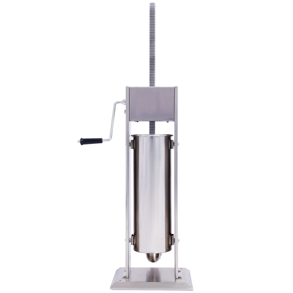 Manual Stainless Steel 15LB Sausage Stuffer with 4 Stuffing Tubes N9804