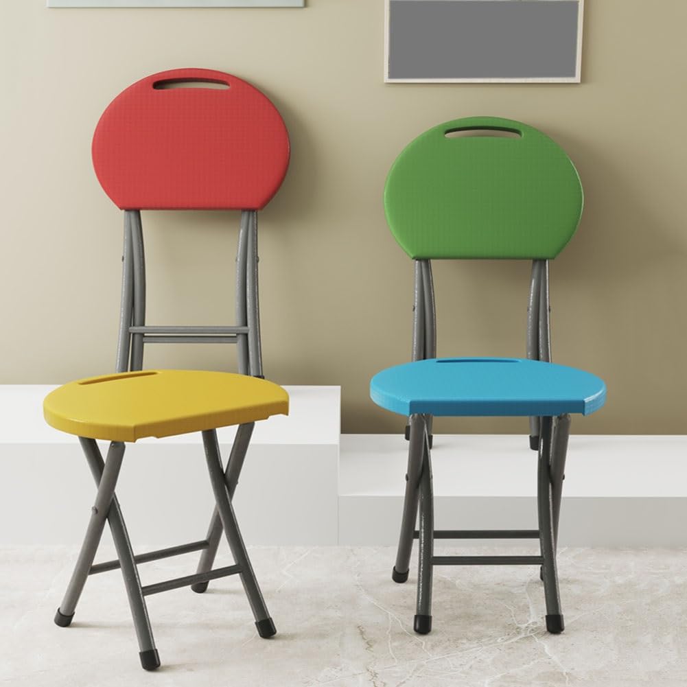 18 Inch Folding Stool 220lbs Capacity Black C891