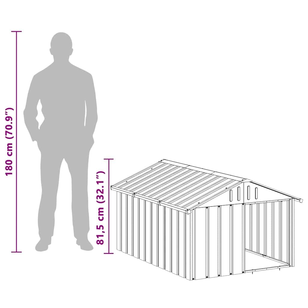 Dog House Anthracite Galvanized Steel G560068