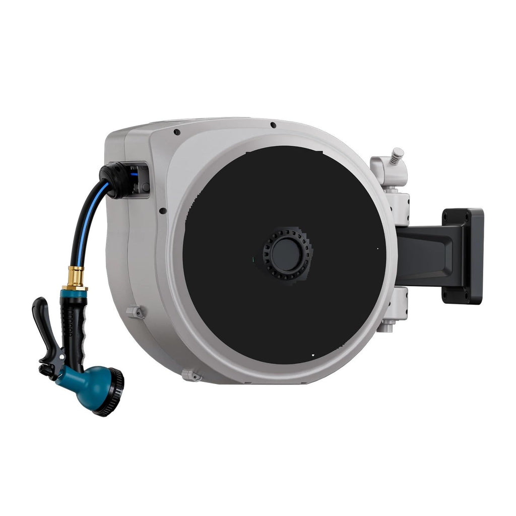 Retractable Garden Hose Reel 5/8 in x 100 ft Wall Mount Y28979