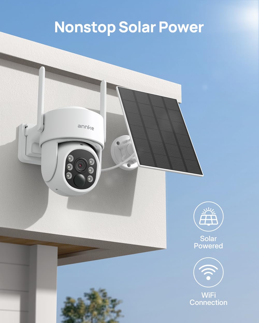 Solar Camera System Wireless Outdoor PT 4K NVR 4X 4MP Cam 1TB HDD M21218