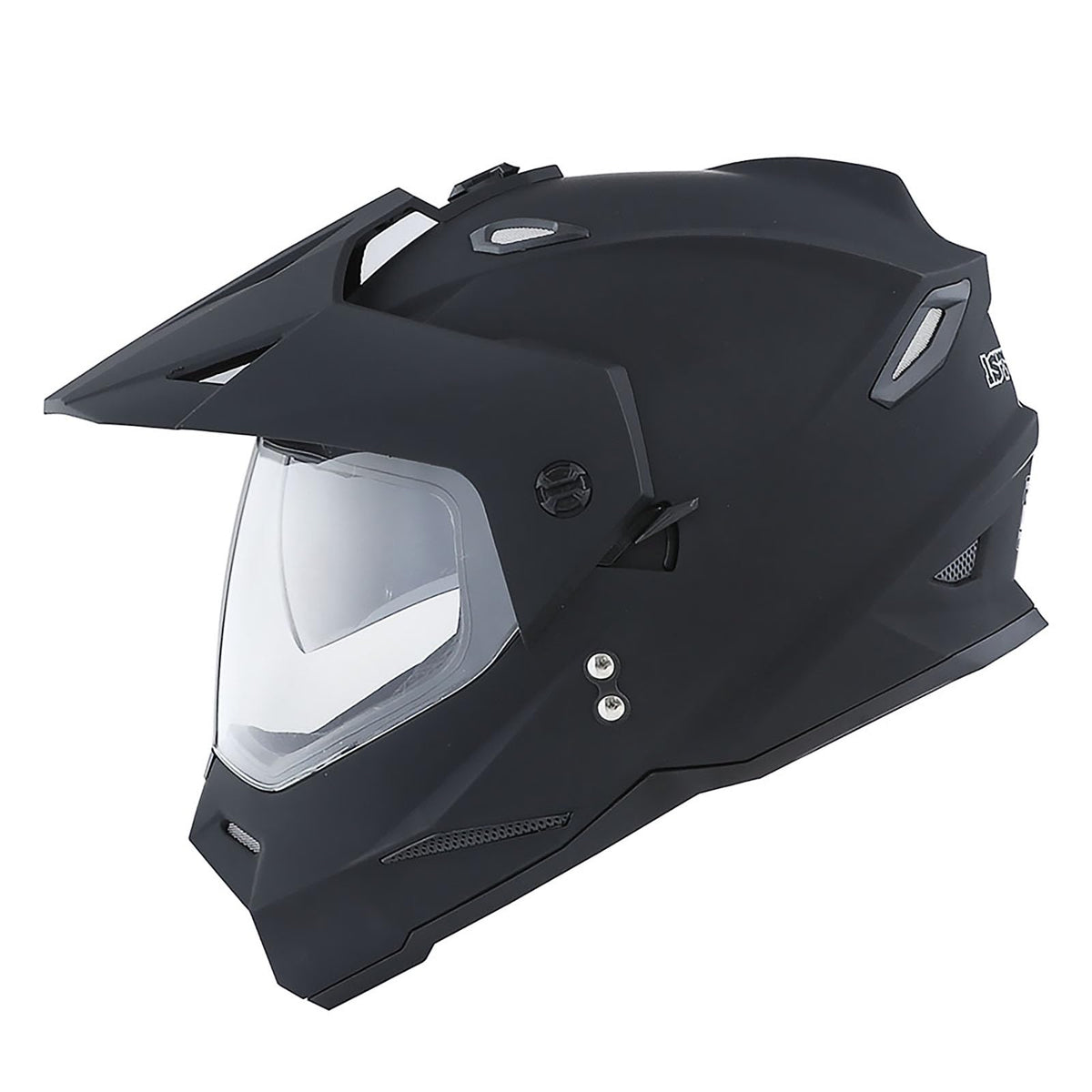 Youth Kids Dual Sport Dual Visor Full Face Helmet Matt Black R496