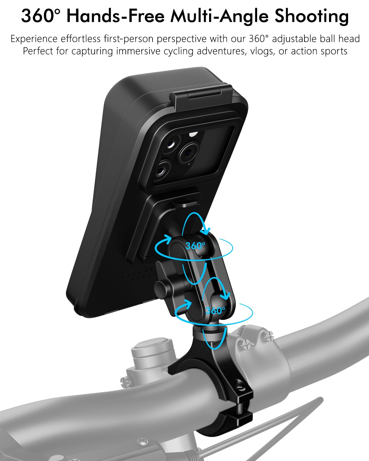 IP65 Waterproof Motorcycle Phone Mount H678145