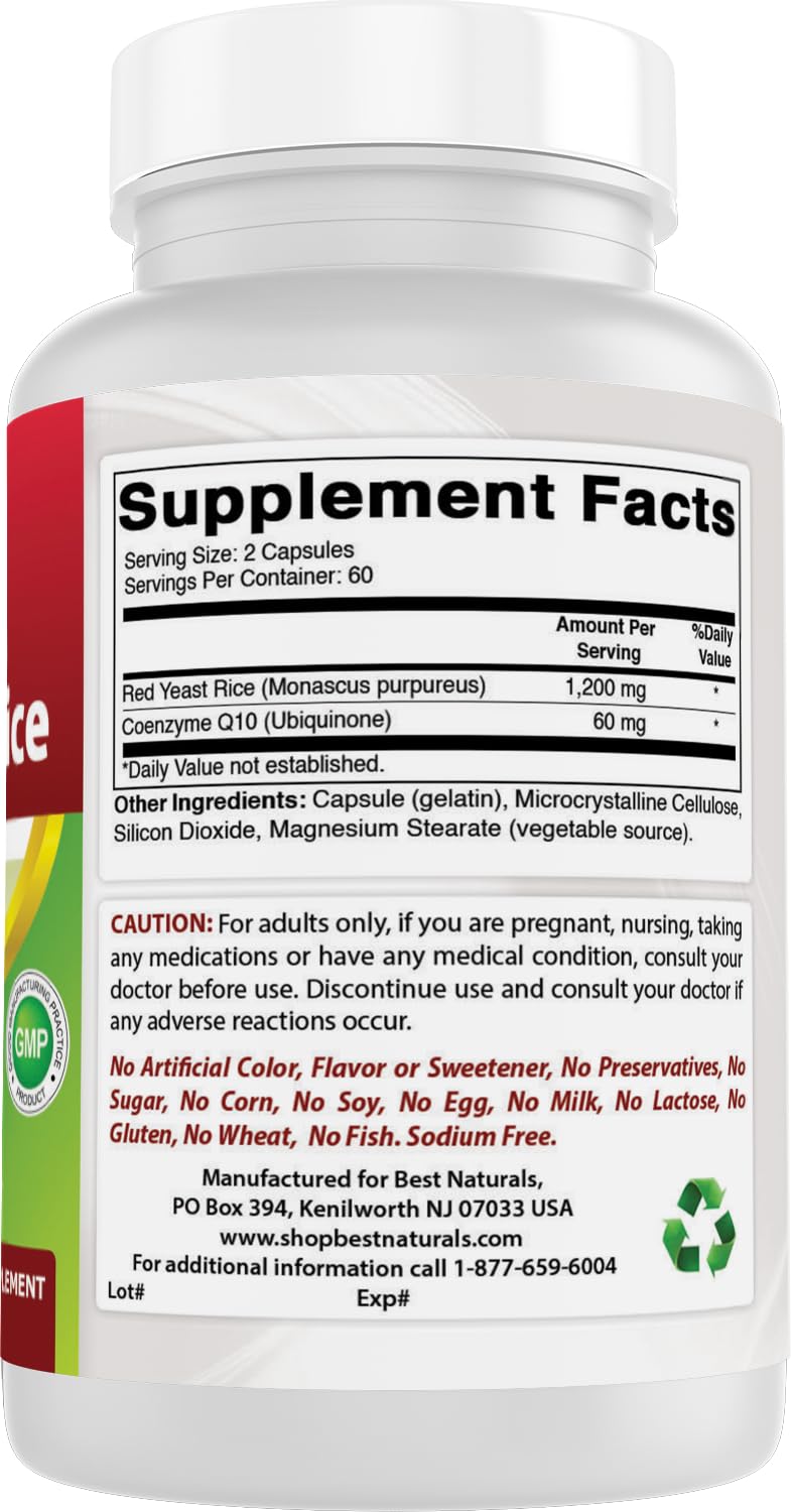 Red Yeast Rice with CoQ10 120 Capsules S140416