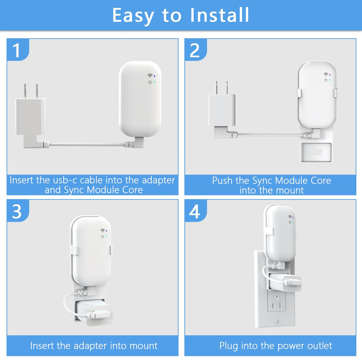 Wall Mount for Blink Sync Module with Cable K551