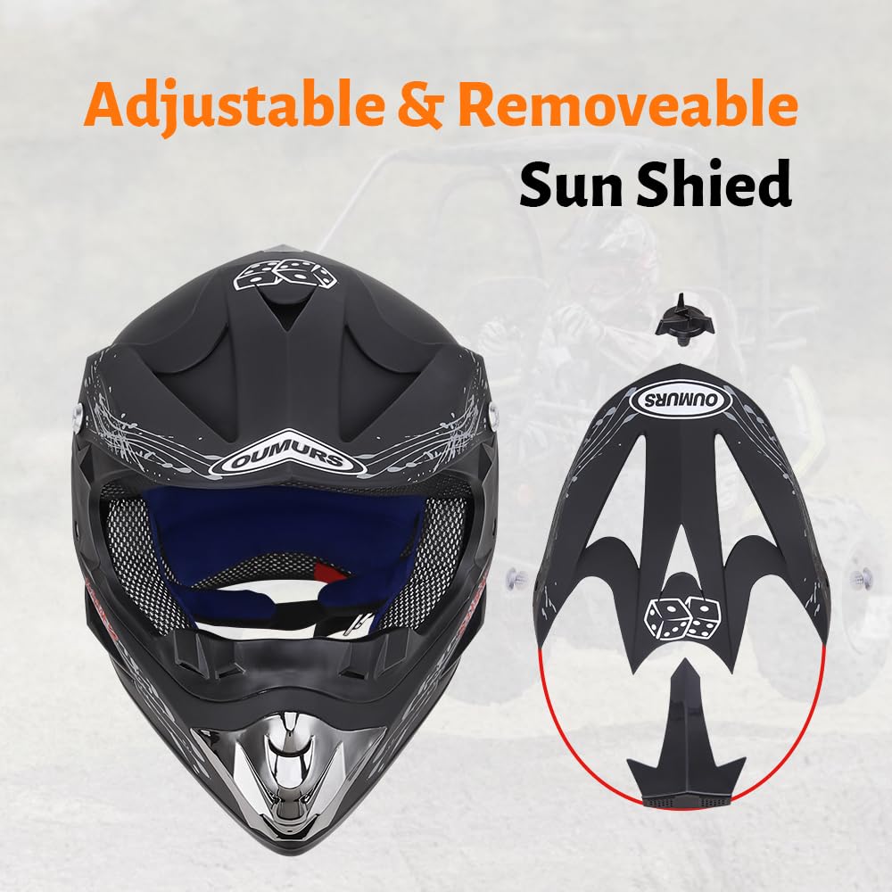 Full Face DOT Approved Adult Motocross Helmet W110961