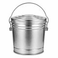 6-Gallon Galvanized Steel Storage Can with Lid Q24679