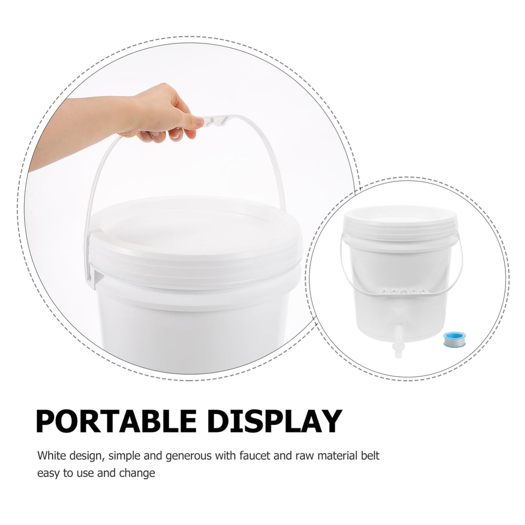 Outdoor Water Storage Bucket with Faucet 10l Capacity J394