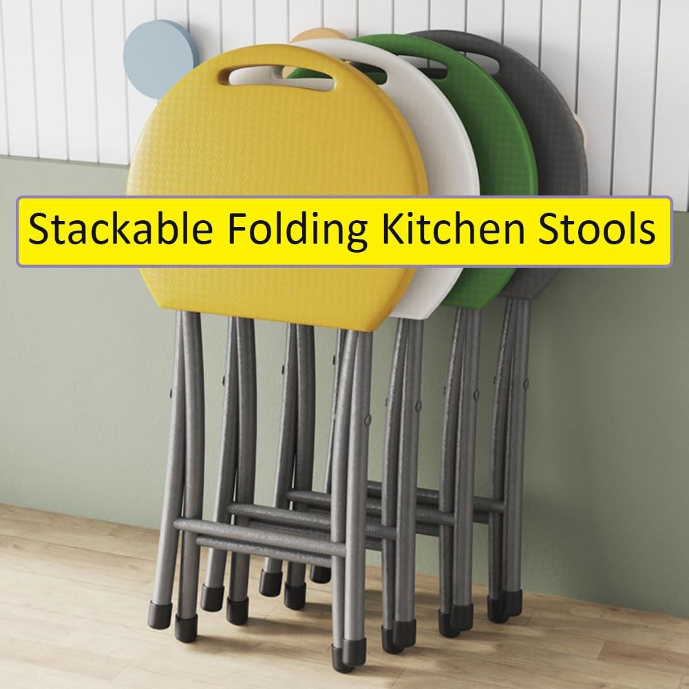 18 Inch Folding Stool 220lbs Capacity Black C891