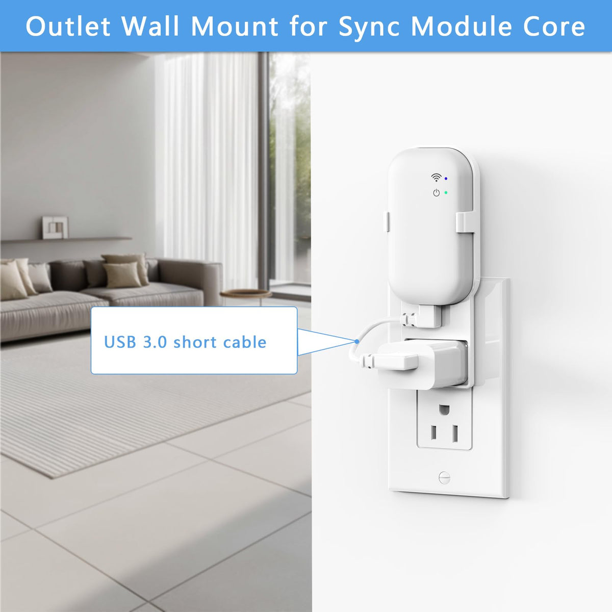 Wall Mount for Blink Sync Module with Cable K551