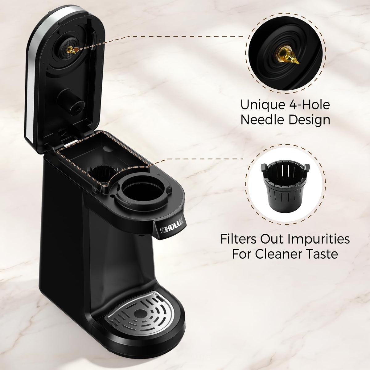Single Serve Coffee Maker Black B78710