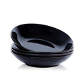 Black Ceramic Bowls Set of 4, 9 Inch 40 oz Microwave and Oven Safe I255721