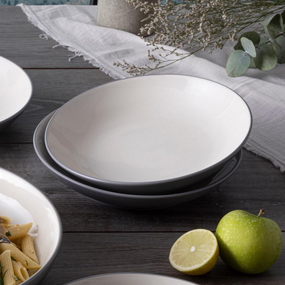 Set of 4 Coupe Pasta Bowls V3650