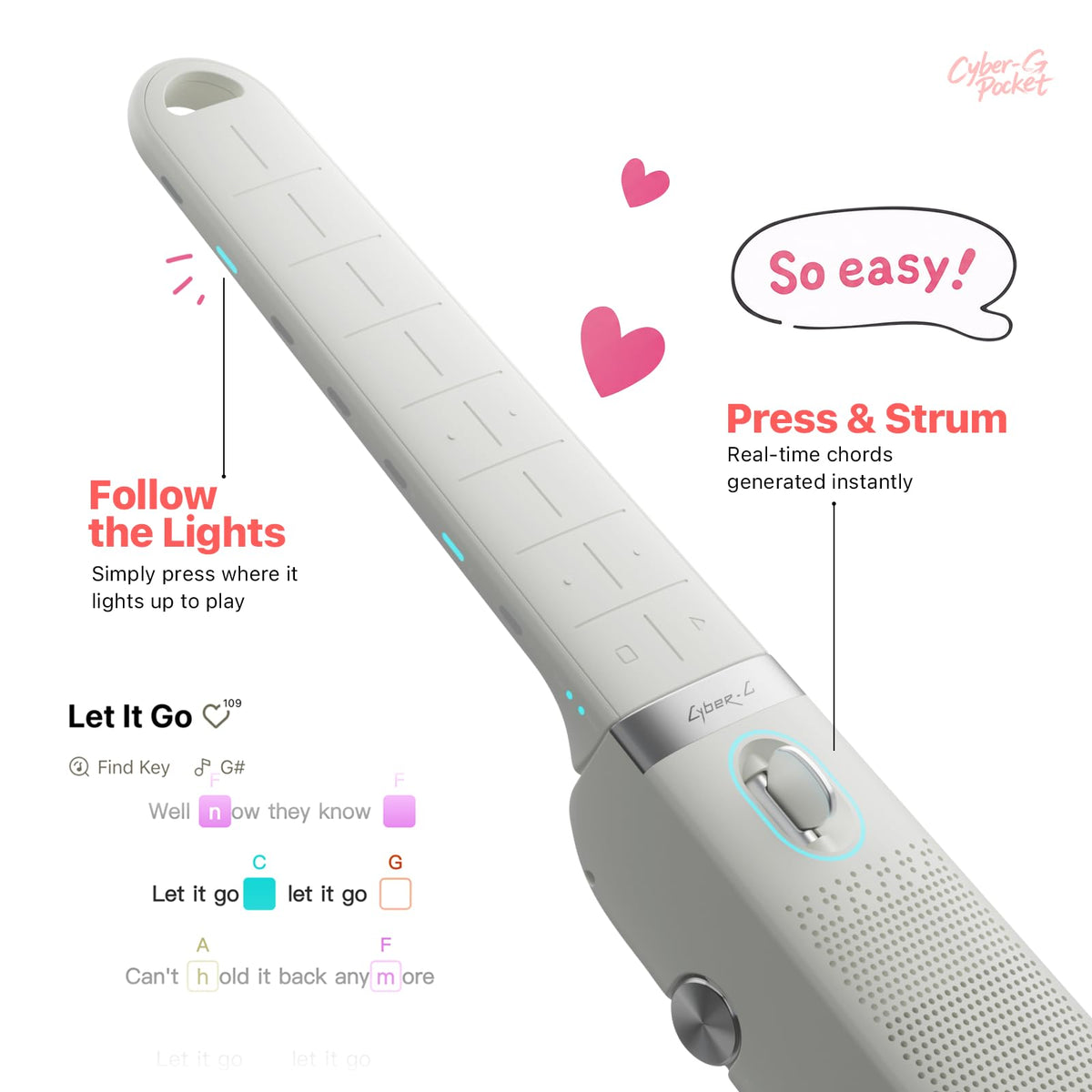 Pocket Guitar with Built-in Speaker F243