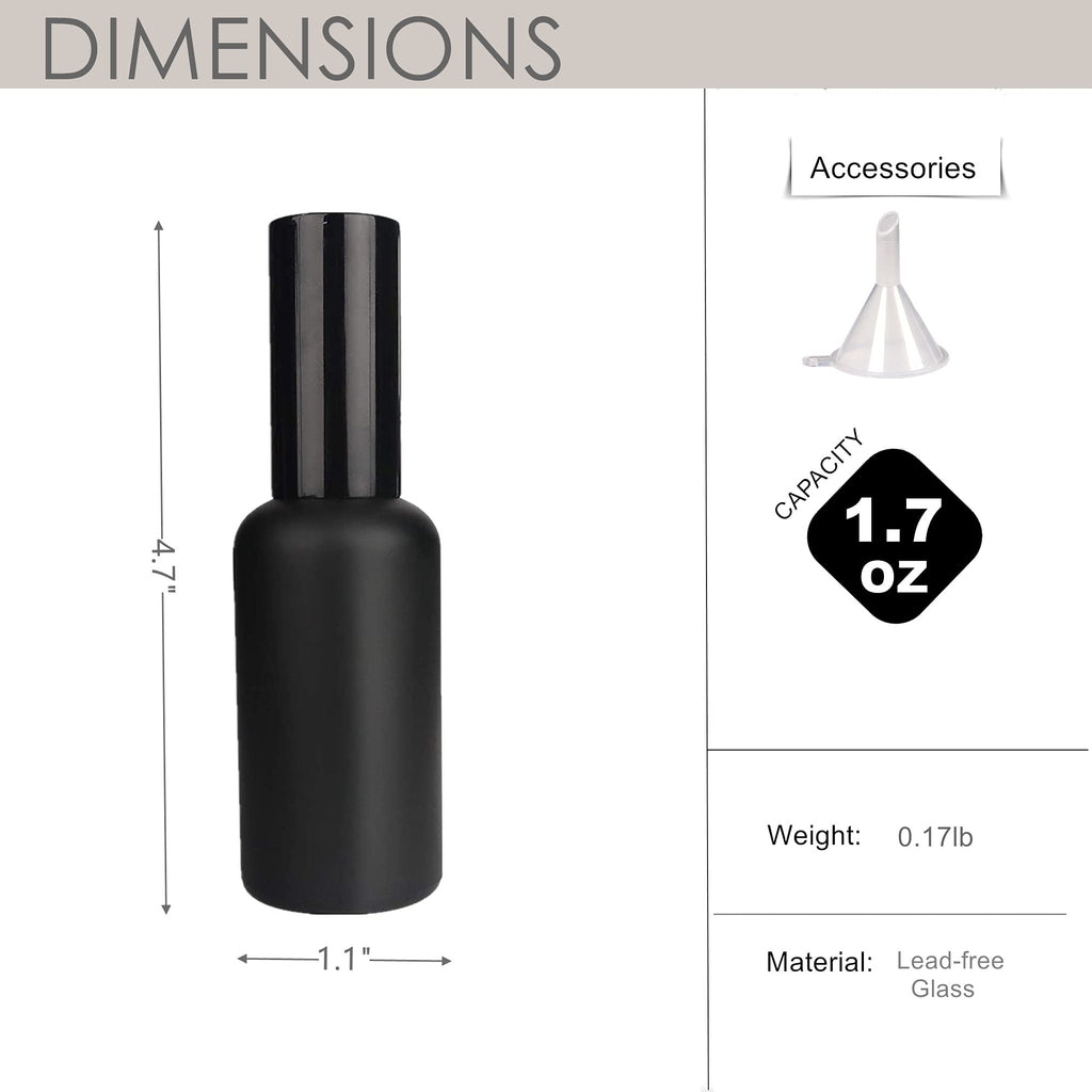 Cocktail Atomizer Sprayer 1.7OZ 50ml Black L28033