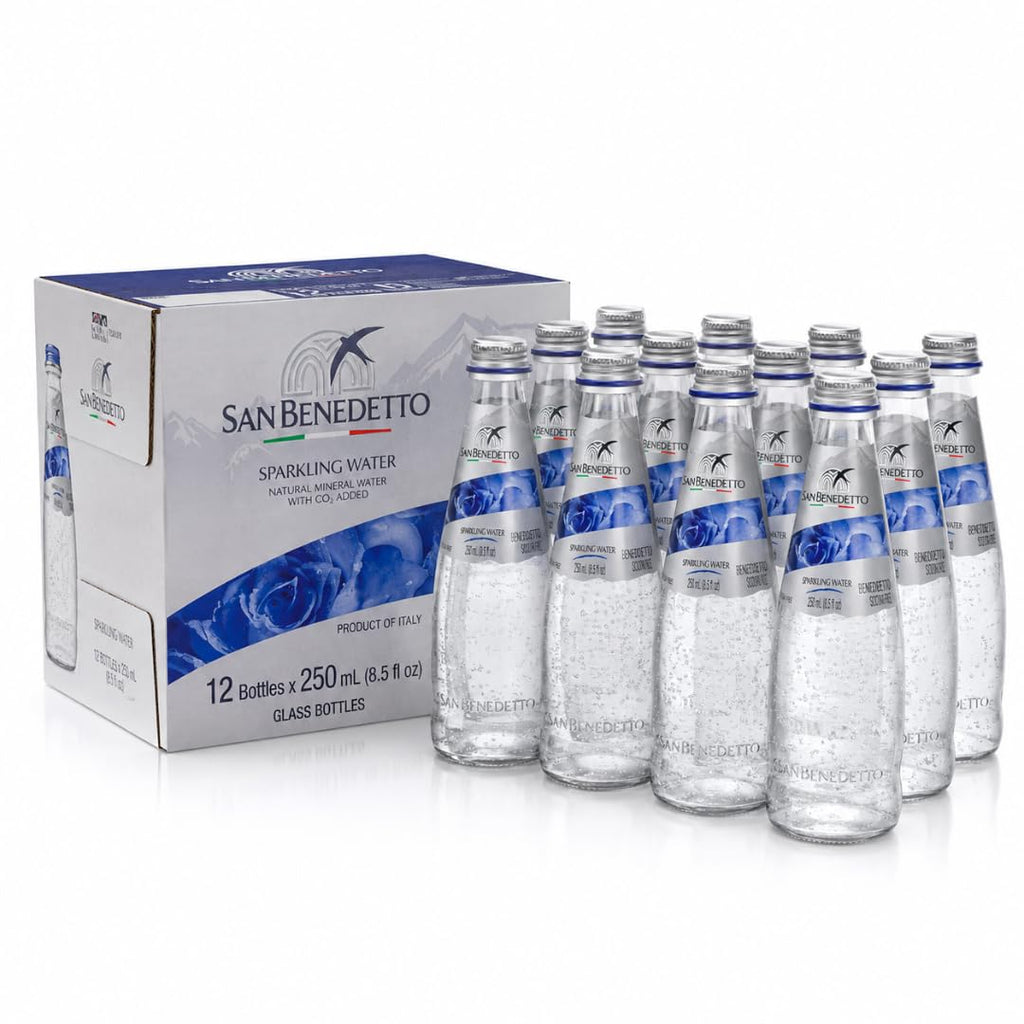 Sparkling Mineral Water 250 mL Glass Bottles 12 Count P219