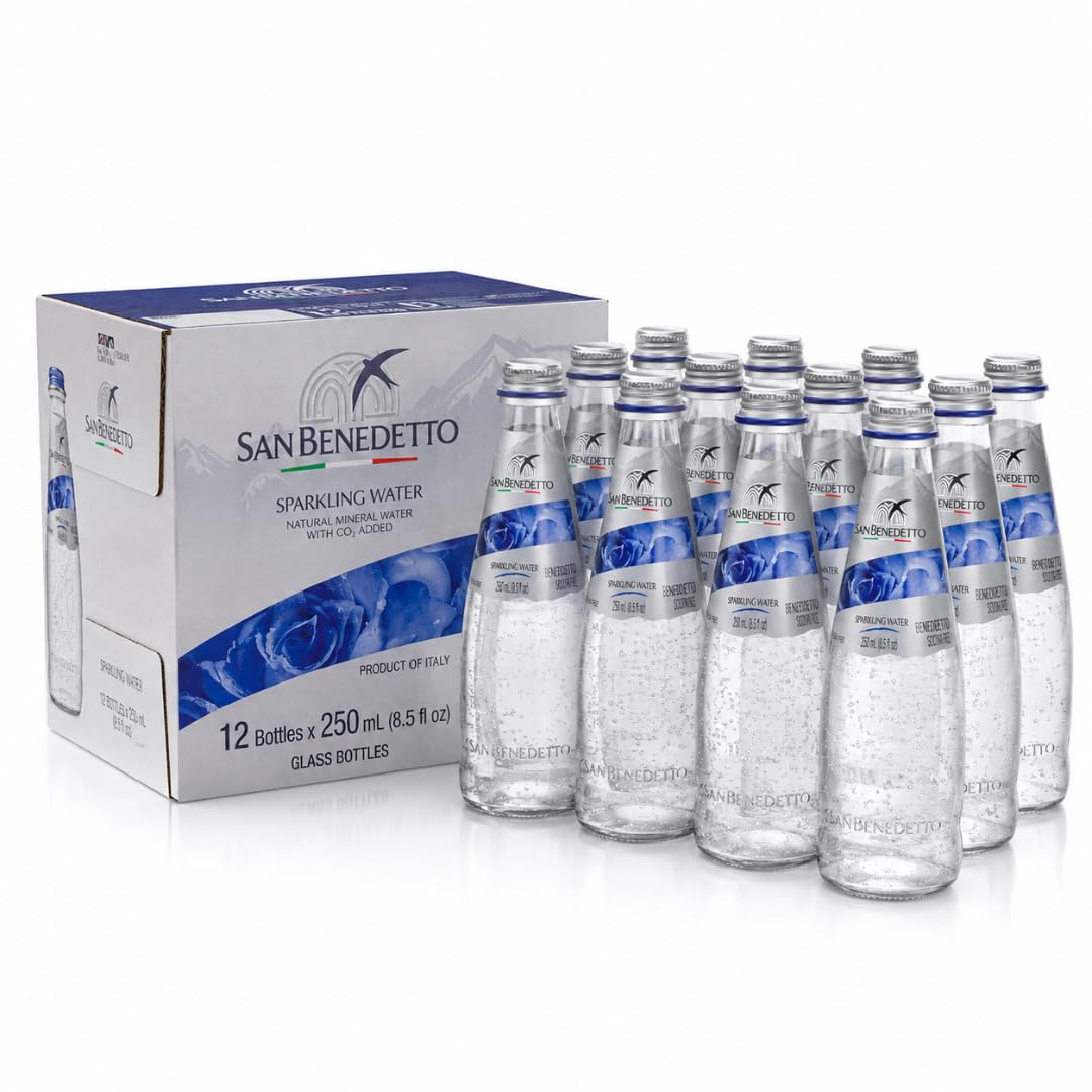 Sparkling Mineral Water 250 mL Glass Bottles 12 Count P219