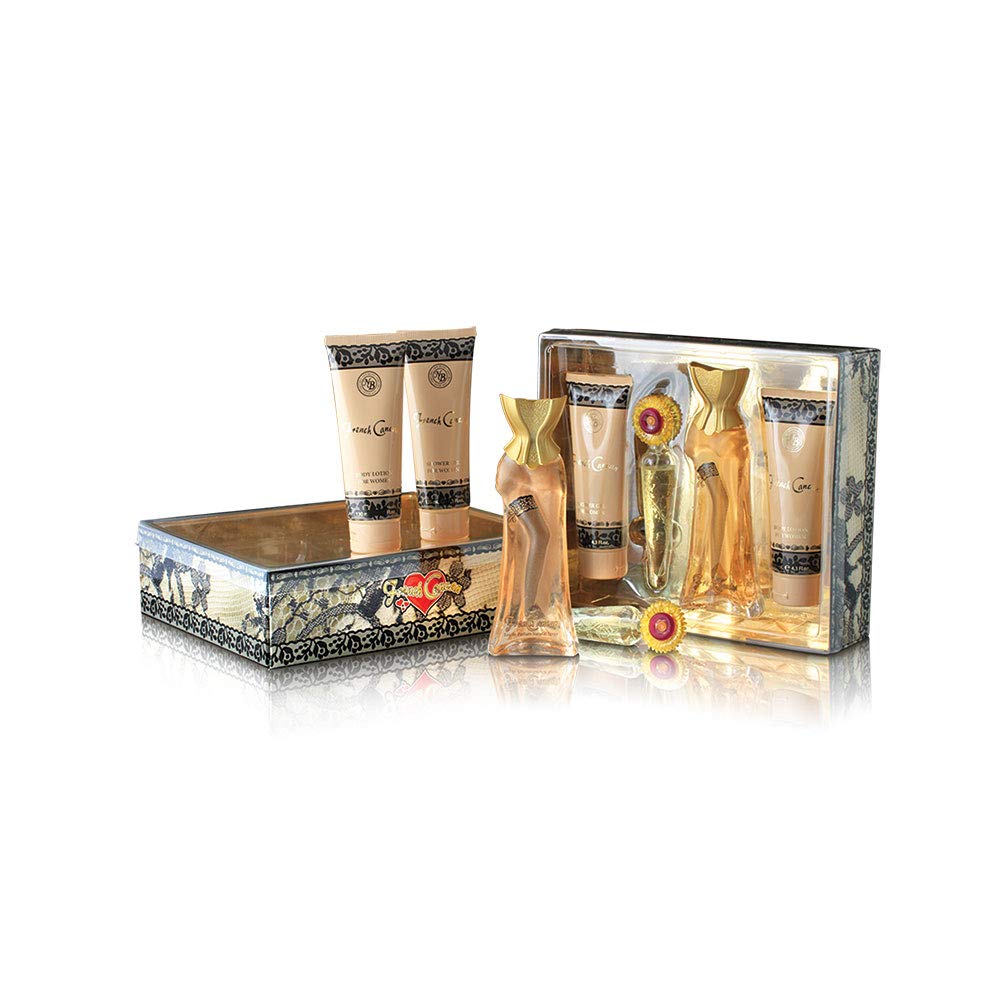 4 Pc Gift Set 3.4oz EDP Spray 0.5oz EDP Spray 4.3oz Shower Gel 4.3oz Body Lotion R3338