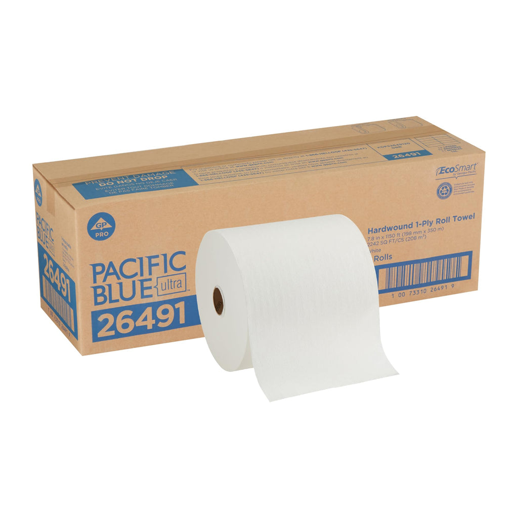 White High-Capacity Paper Towel Rolls S34903