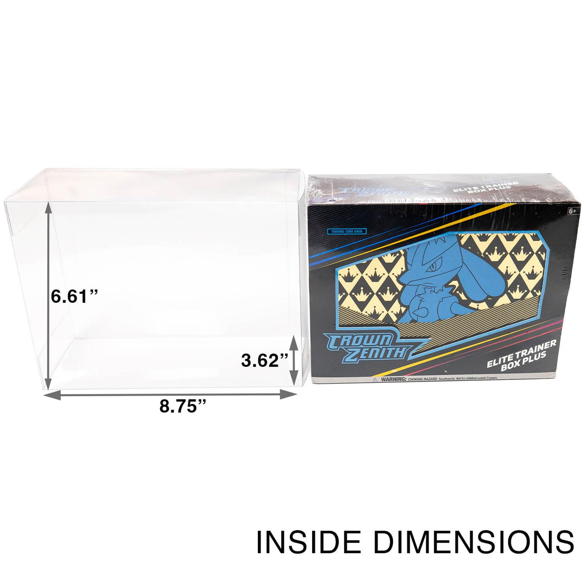 Protector Case for Pokemon Center Crown Zenith ETB Plus and Go Boxes - 5pk L92136