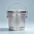 6 Gal Galvanized Metal Storage Can with Locking Lid K7528