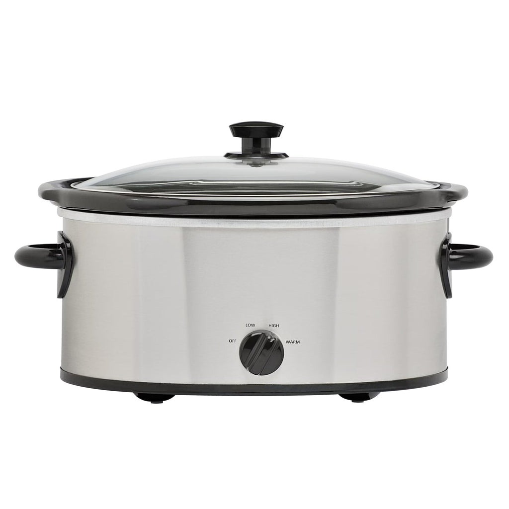 6 Quart Stainless Steel Slow Cooker Z348