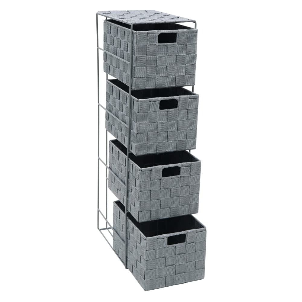 4 Drawer Narrow Storage Tower V1672