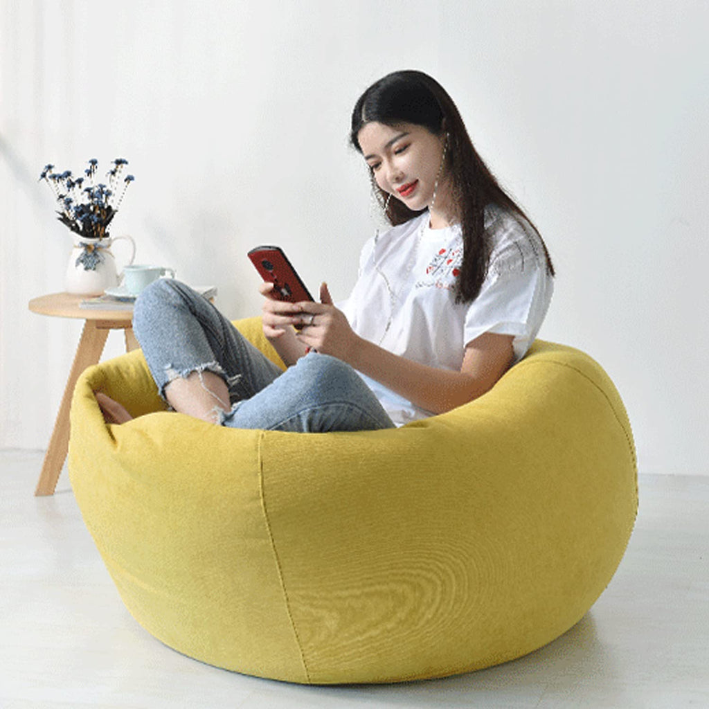 Yellow Washable Bean Bag Chair Cover F36373