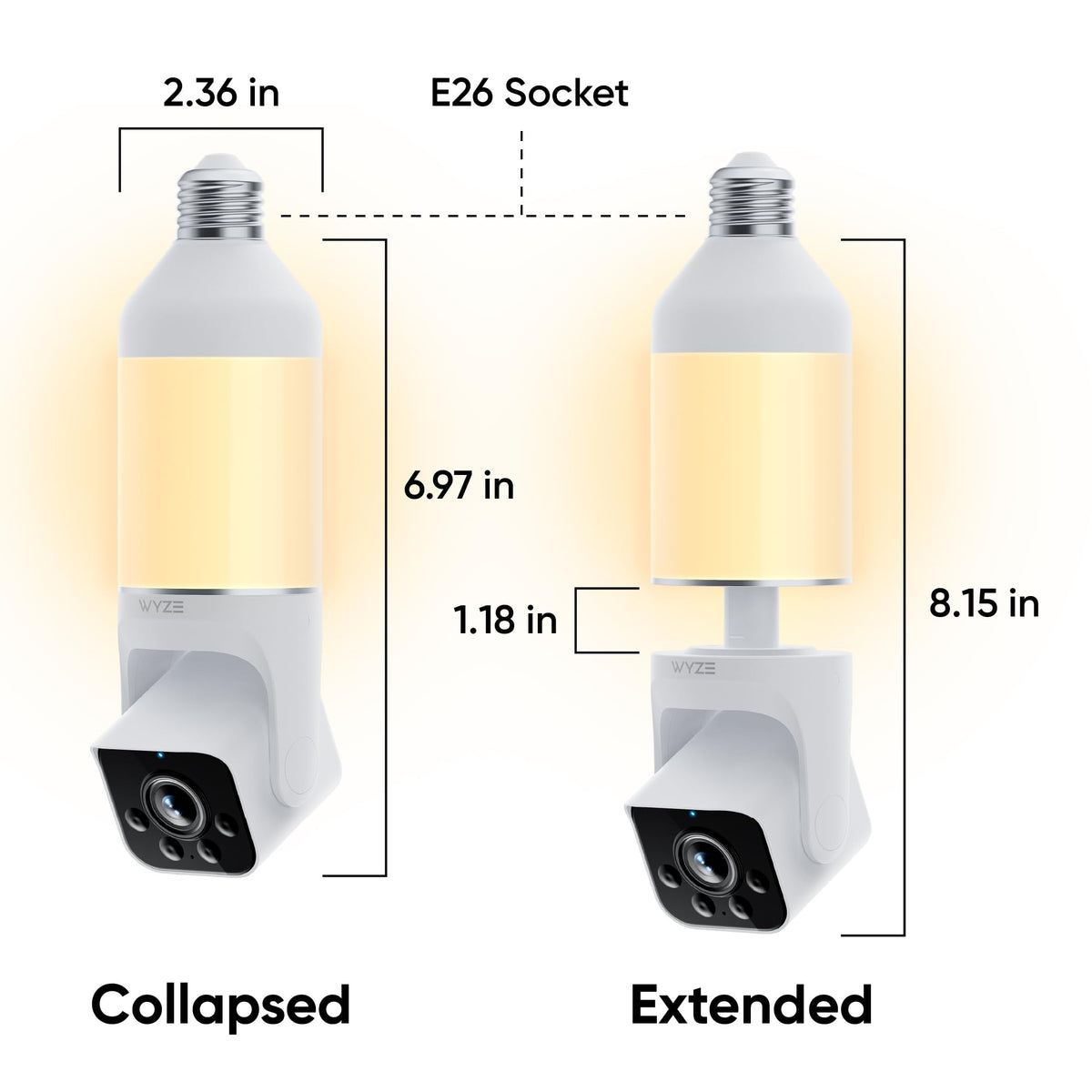 2K HD Smart Light Bulb Security Camera Z26981