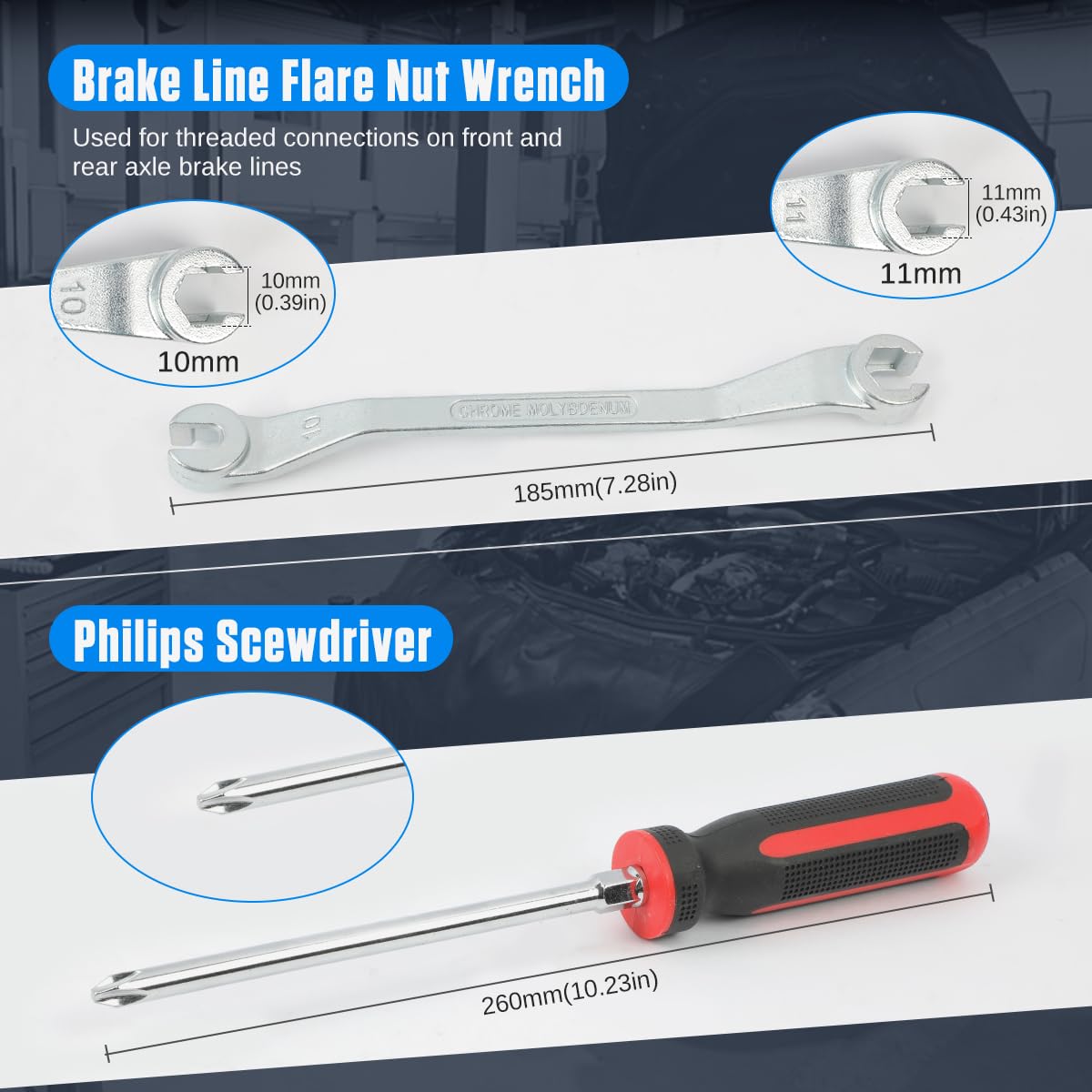 15 Pc Drum & Disc Brake Tool Kit K45373