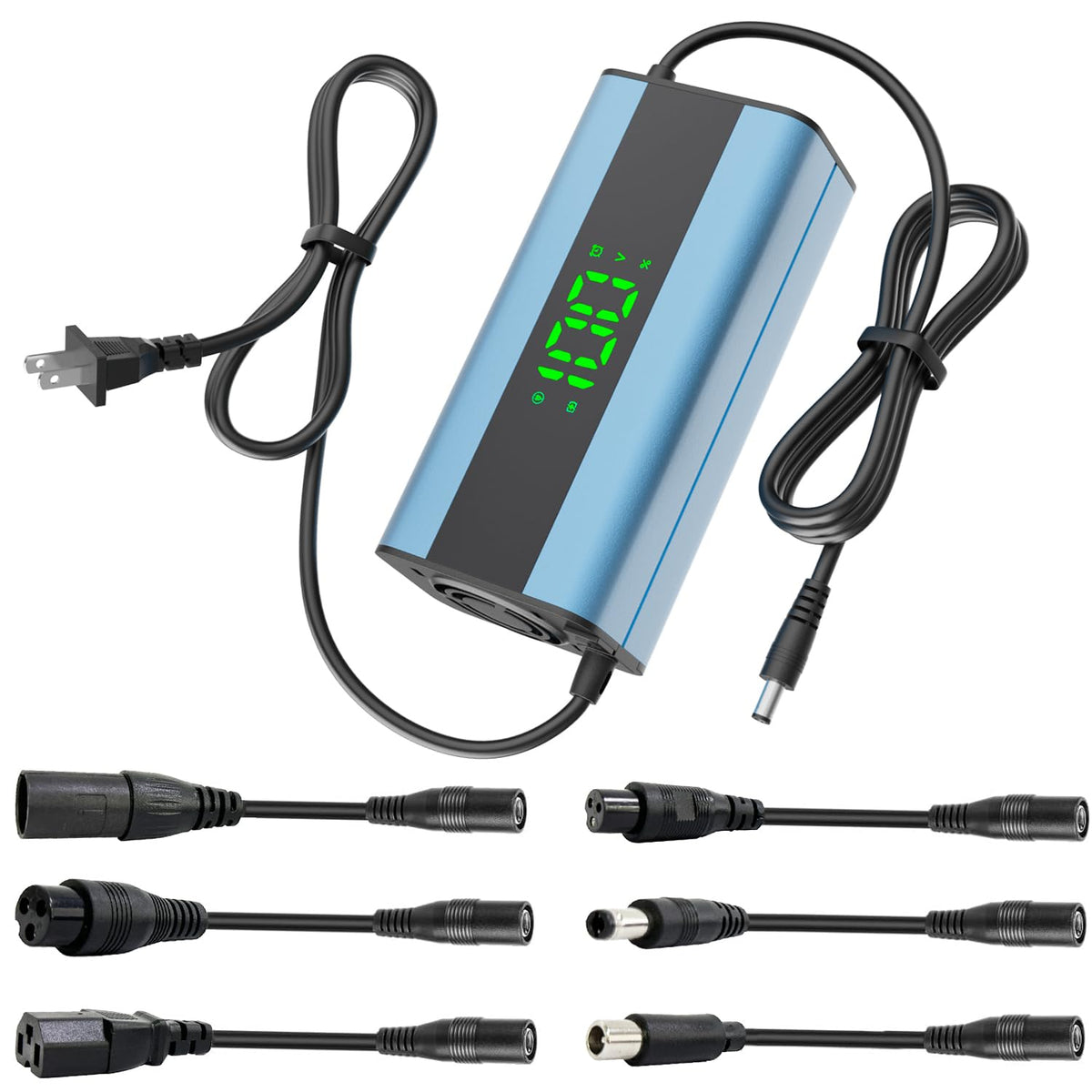 54.6V 2A Electric Scooter Charger with 6-in-1 Universal Plug V409711