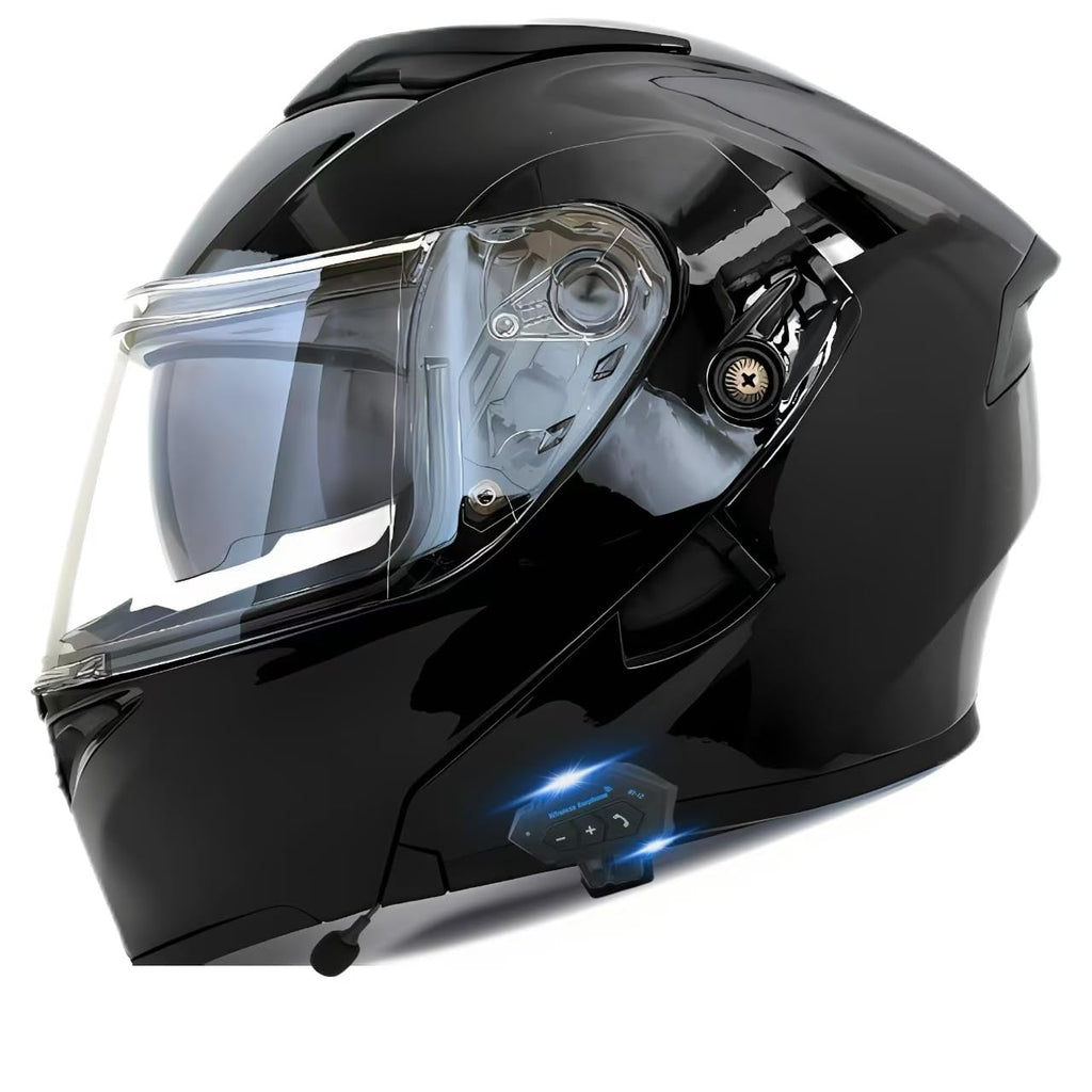 DOT Approved Flip Up Full Face Motorcycle Helmet with Dual Speakers and Microphone M55451