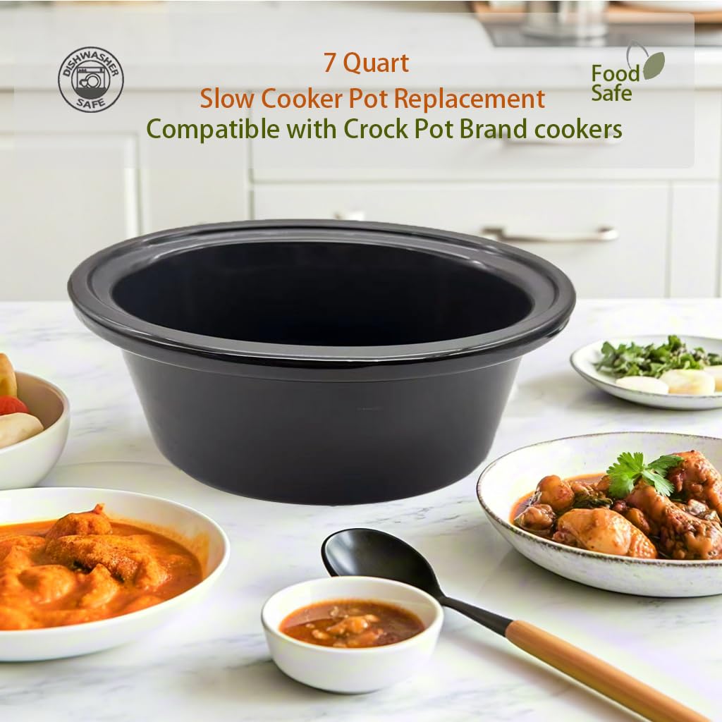 7 Qt Ceramic Slow Cooker Pot R156414