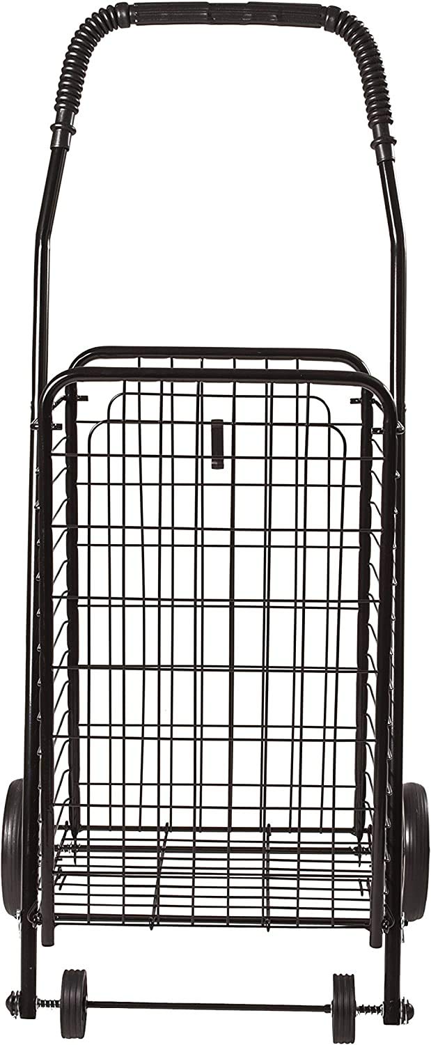 Black Foldable Utility Cart with Wheels T410774