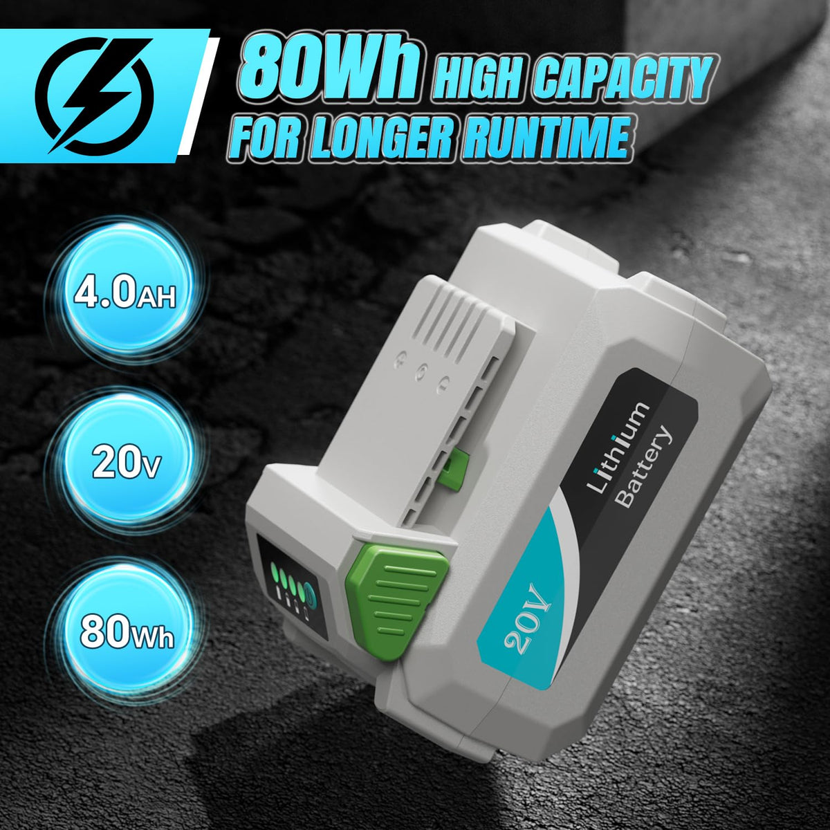 20V 4.0Ah Rechargeable Lithium Battery U2041
