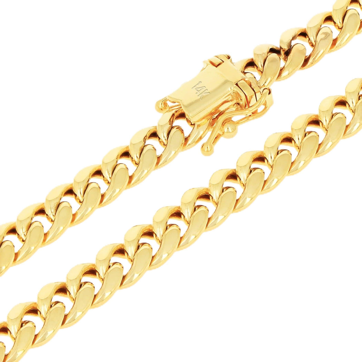 14k Yellow Gold Cuban Chain Necklace L610135