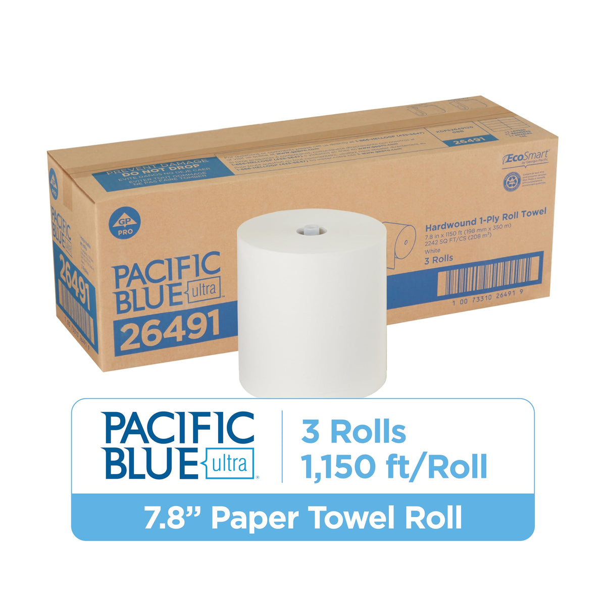 White High-Capacity Paper Towel Rolls S34903