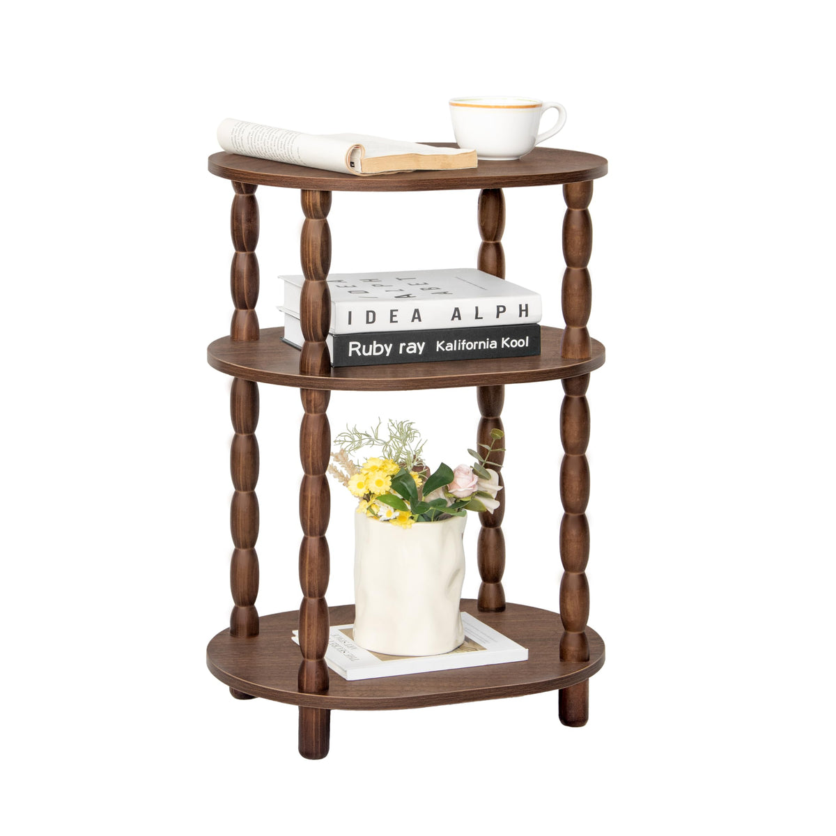 3-Tier Oval Side Table R2401