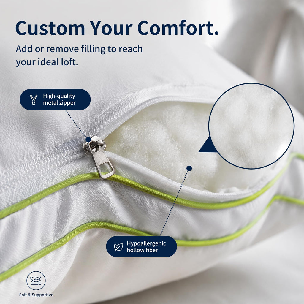 King Size Down Alternative Bed Pillows Set of 2 I5696