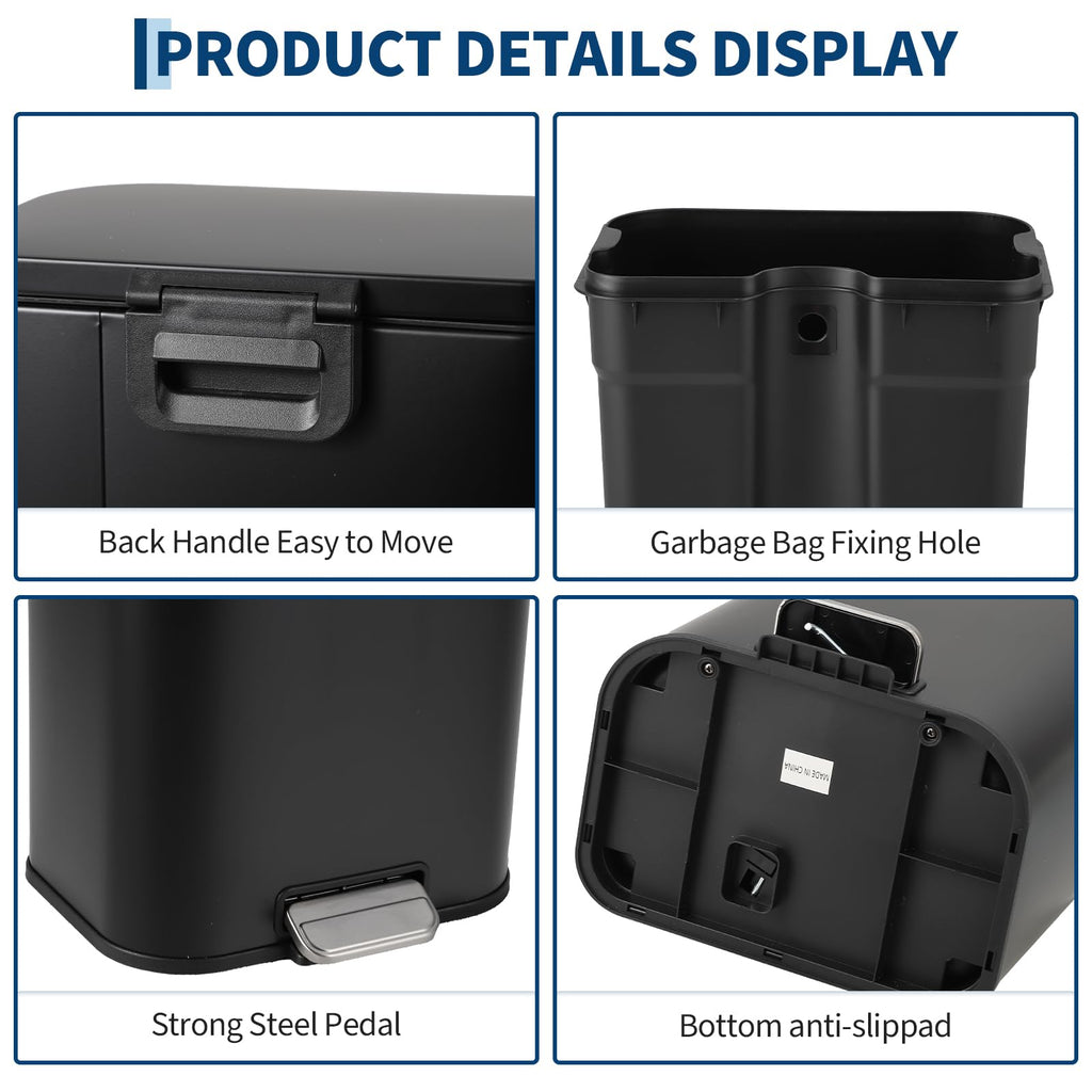 Step Trash Can 3.2 gal Soft-Close R75511