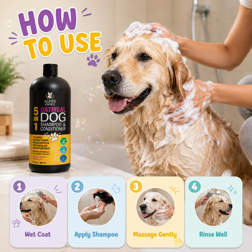 Oatmeal Dog Shampoo and Conditioner with Aloe 32 fl oz R657501