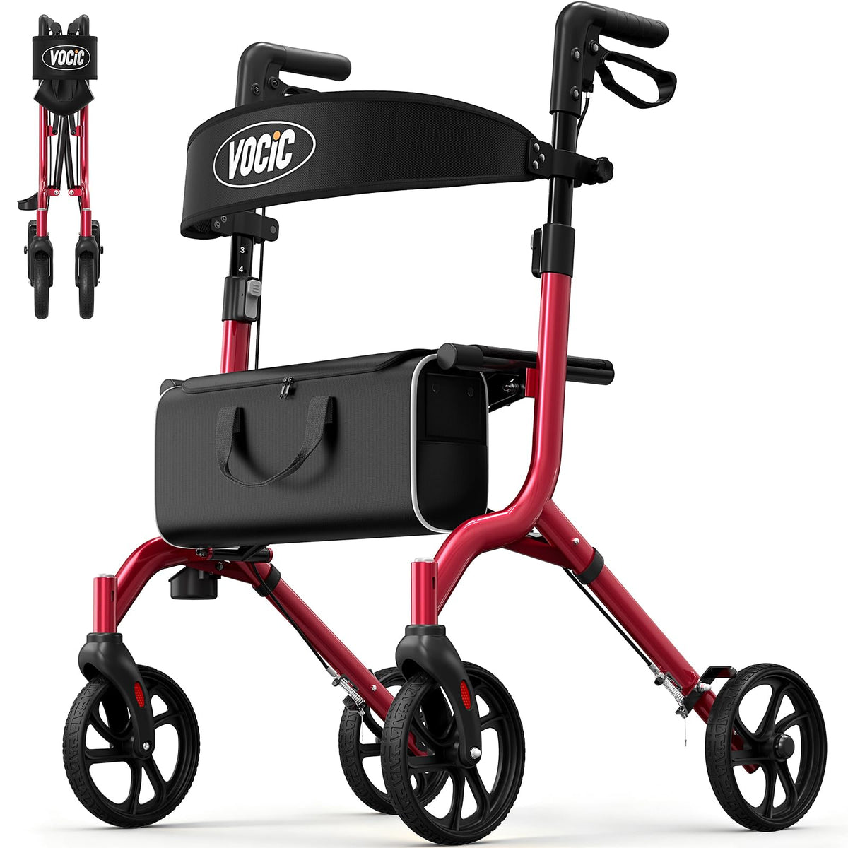 Ultralight Rollator Walker with Seat S57960