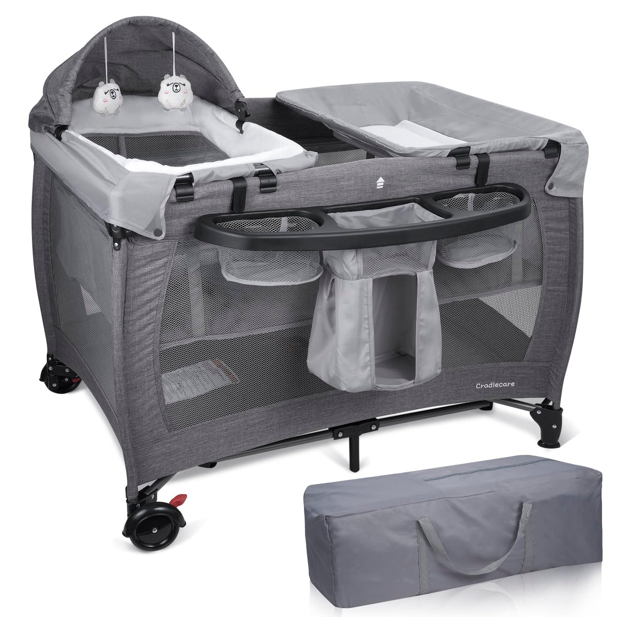 5-in-1 Pack and Play with Bassinet & Changing Table F930115