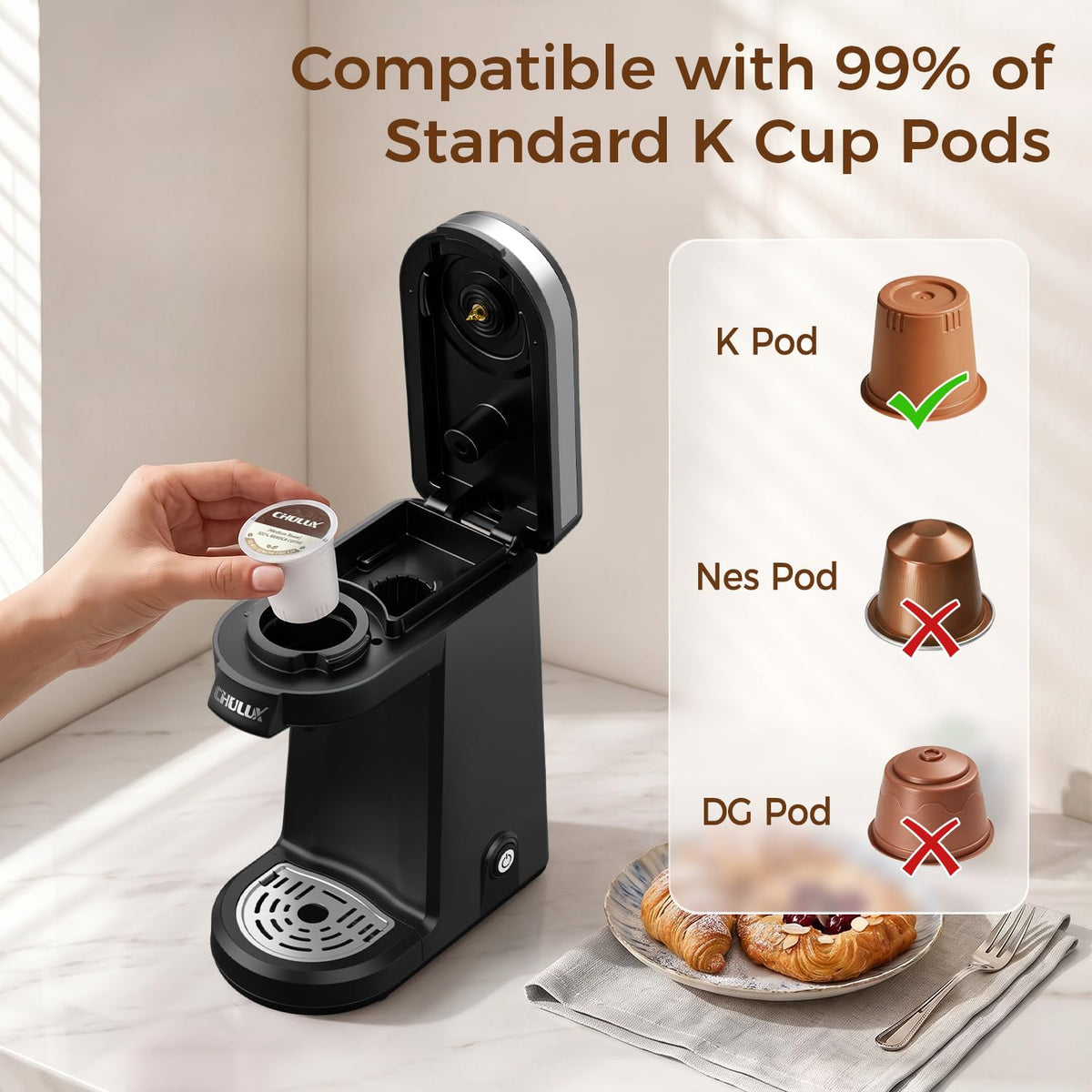Single Serve Coffee Maker Black B78710